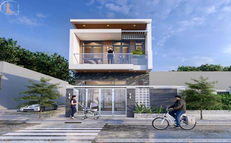 Nhà phố mặt tiền 6m hiện đại