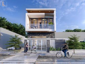 Nhà phố mặt tiền 6m hiện đại